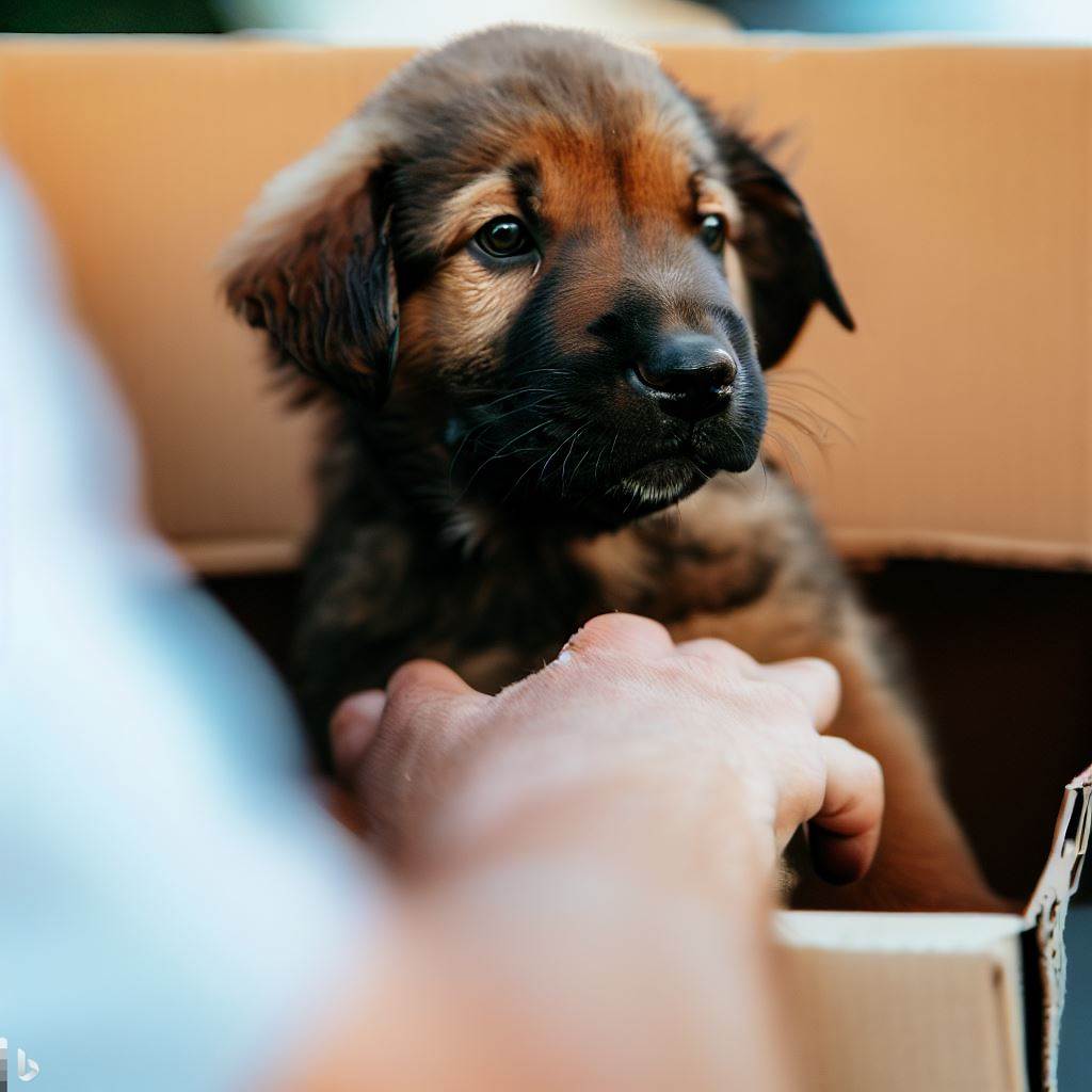 Perro llegando a nueva casa