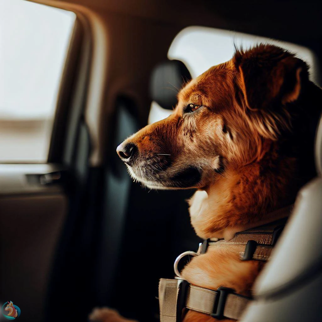 perro viajando en coche de forma segura y cómoda