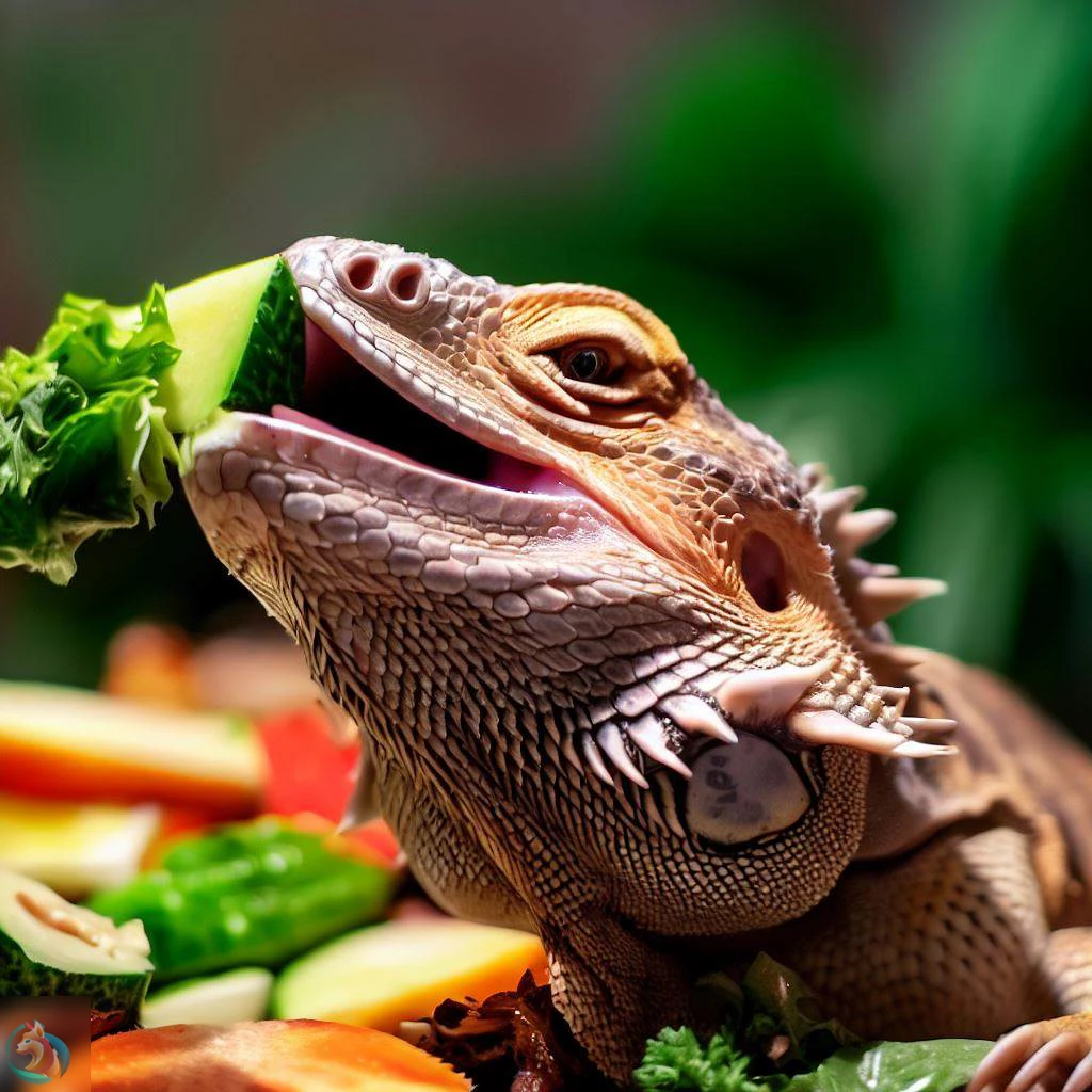 reptil disfrutando de una dieta natural y saludable