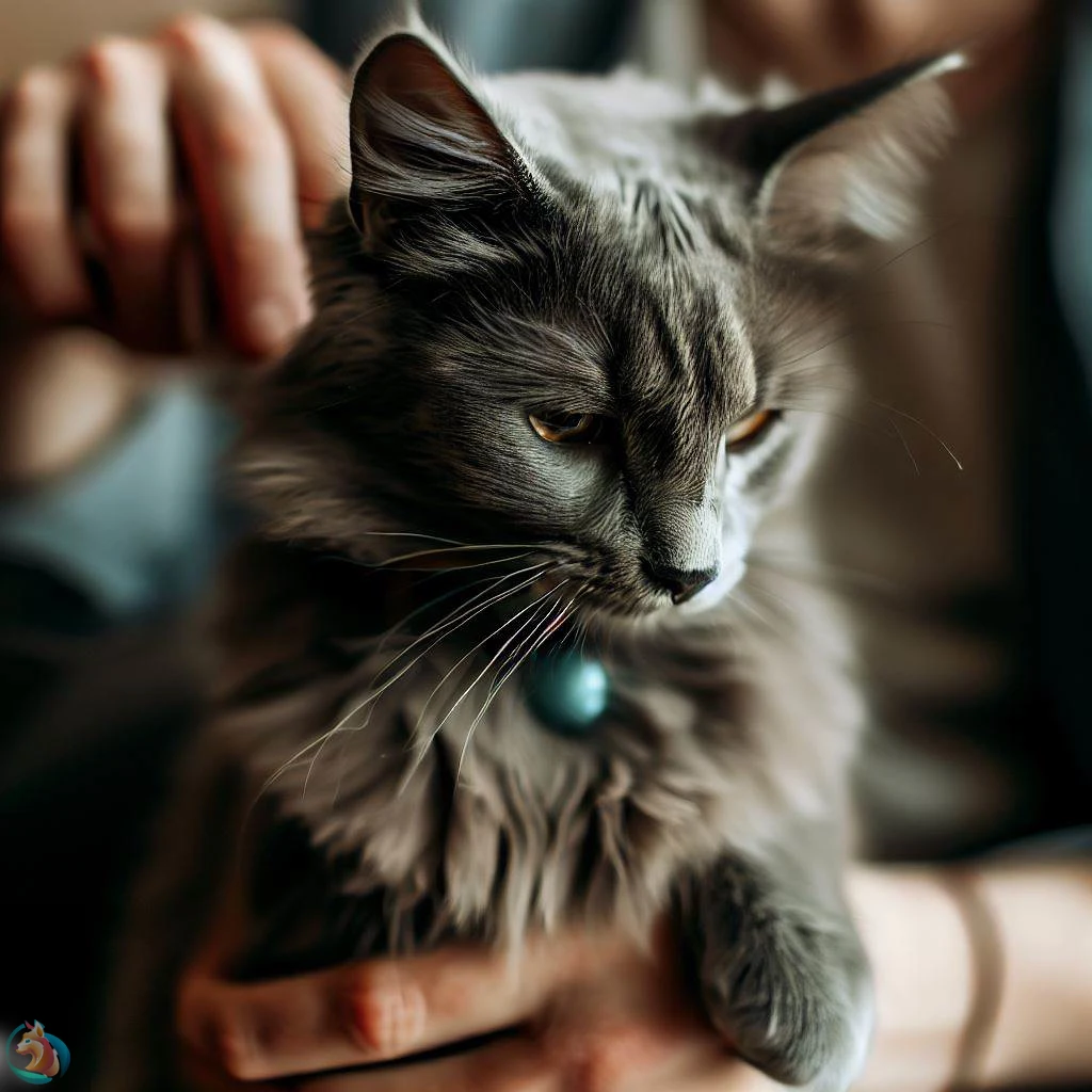 gato en proceso de socialización y entrenamiento